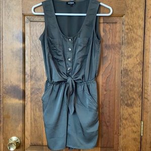 Tie waist romper shorts